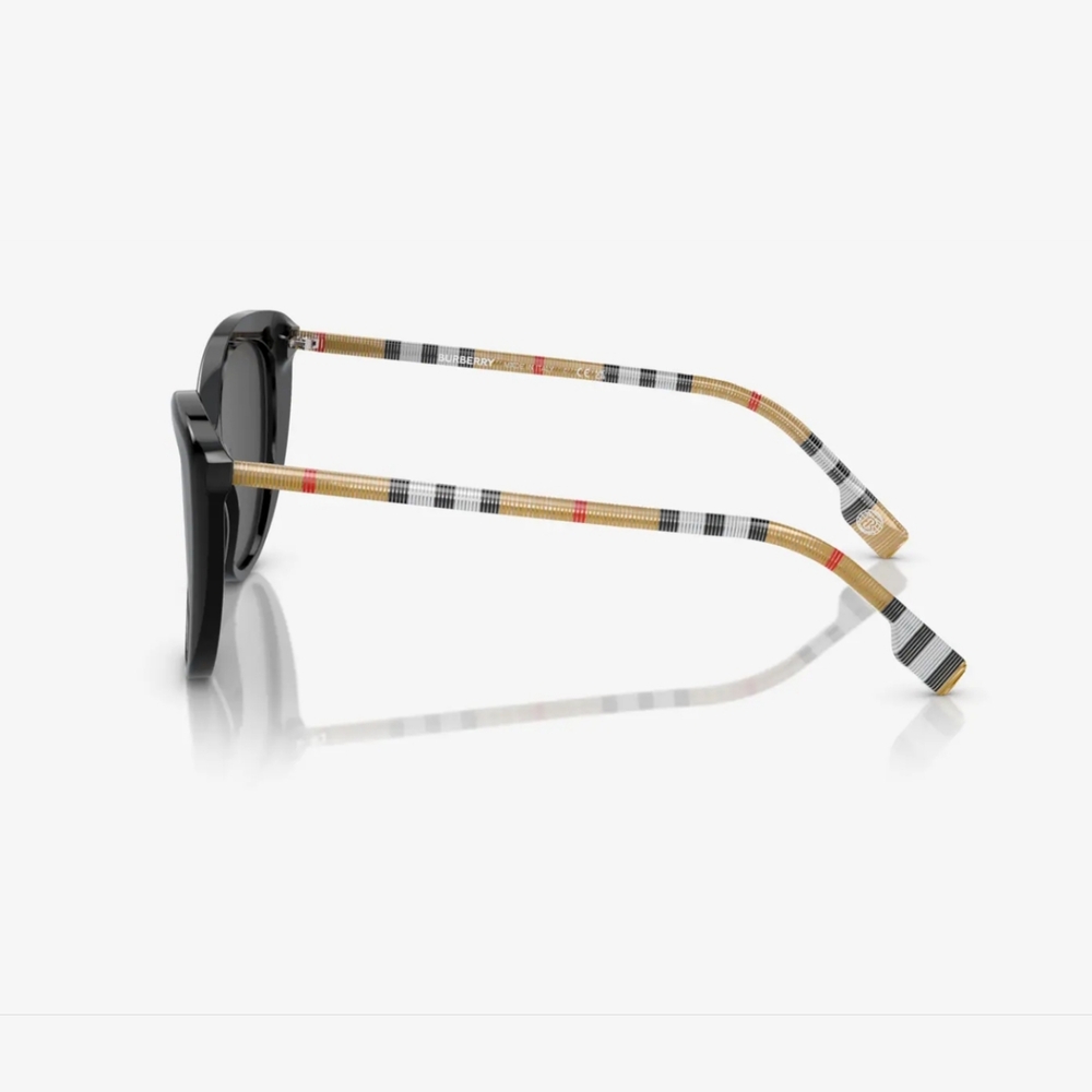 (SIS) BURBERRY Plaid & Black Sunglasses, Style BE4407 - Picture 3 of 10